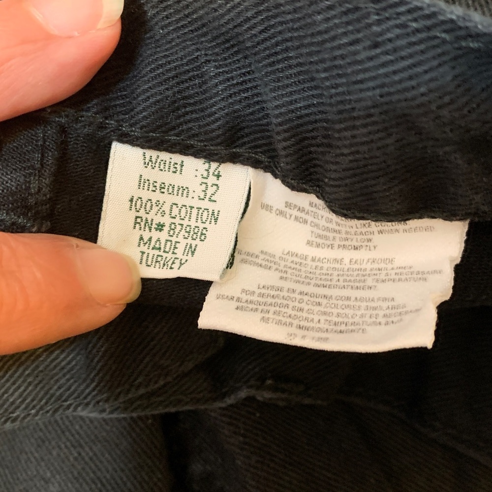 Basic Equipment Men's Black jeans size 34/32 - Picture 4 of 4